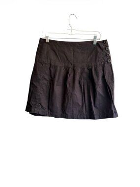 Anthropologie Hei Hei Black Pleated Mini Skirt